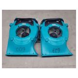 (2) Service Master  Air Movers - With Stands....Model Velo Pro-114975