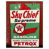 1962 Sky Chief Su-Preme Gasoline - SSP Sign