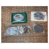 (5) John Deere Belt Buckles