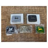 (5) John Deere Belt Buckles