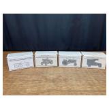 (4) 1/43 John Deere Pewter NIB SC