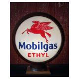 Double Faced Mobilgas Ethyl Globe