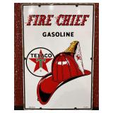 Texaco Fire-Chief Gasoline SSP Sign