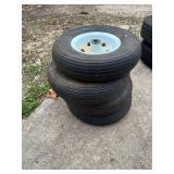 (4) Lawn and Garden Tires with Rims