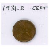 1931-S Lincoln Cent