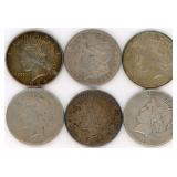 (6) Silver Dollars