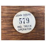 John Deere Truck Operator Badge