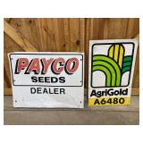 (2) AgriGold + Payco Signs