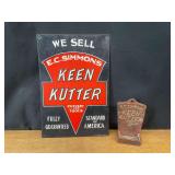 (2) Keen Kutter Signs