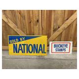 (2) National + Buckeye Stamps Signs