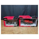 (2) 1/32 Case-IH MX305 + Baler NIB Ertl