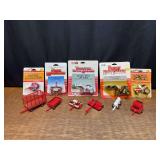 (11) 1/64 Case-IH Tractors + Implements