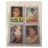 (4) 1960s Topps New York Yankees Cards