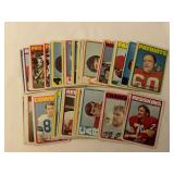 (81) 1972 Topps Football Cards