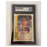 1986-87 Fleer Sticker #11 Dominique Wilkins SGC 6