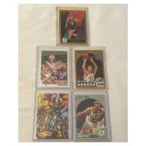 (5) Mixed Larry Bird Cards