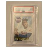 1969 Topps #100 Hank Aaron Atlanta Braves PSA 2