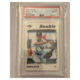 19966 Score #240 Derek Jeter RC Sample PSA 8