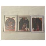 (3) 1989-91 NBA Hoops Michael Jordan Cards