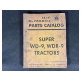 McCormick Deering Super WD-9 and WDR-9 Tractor Parts Catalog