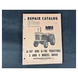 Minneapolis Moline G-707 and G-708 Tractors Repair Catalog