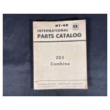 International Havester 203 Combine Parts Catalog