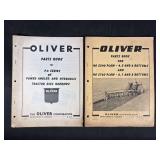 Oliver 4-8 Bottom Plows and PA Series Disk Harrows Parts Books