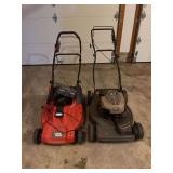 2 Lawn Mowers black and decker 36V and a craftsman 22 inch power drive