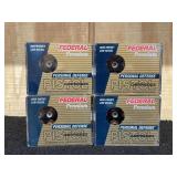 4 Boxes Federal Premium  Personal Defense  Hydra-Shok135 Gr. JHP .40 S&W  (80 Rounds)