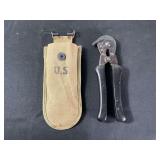 US WWII Era Wire Cutter and Carrier