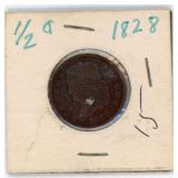 1828 Classic Head Half Cent