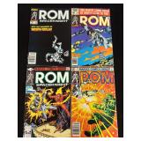 (4) ROM Comics (#4, 10, 44, & 61, Marvel)