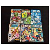 (6) Iron Man Comic Books (Marvel)