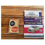 (2) IH Truck Matchbook Covers