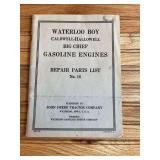 John Deere Waterloo Boy Engine Repair Parts List Reprint