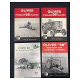 (4) Oliver 88 Tractor Sales Literature