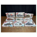 (9) Military Model Kits NIB