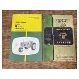 (2) John Deere B Tractors Operators Manuals