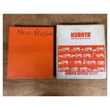 (2) Kubota Product Guide Binders