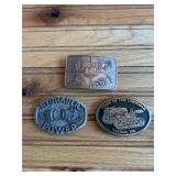 (3) John Deere Belt Buckles