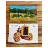 (2) John Deere Postcards