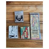 (4) Matchbooks + Matchbook Covers