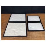 (4) Glass Shadow Box Cases