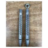 (2) John Deere Thermometers