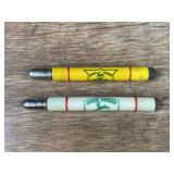 (2) John Deere Bullet Pencils