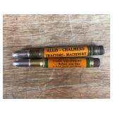 (2) Allis Chalmers + New Idea Bullet Pencils