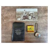 (4) AC Postcard, Key Chain, Matchbook, Notebook