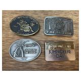 (4) John Deere Belt Buckles