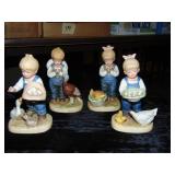 (4) Denim Days Figurines