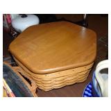 Large Longaberger Basket W/Oak Lid